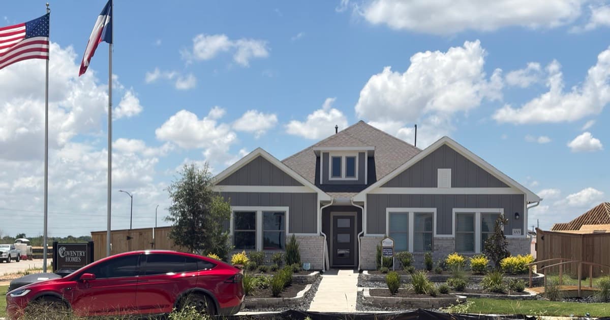 Model home at Sofi Lakes in Katy, TX